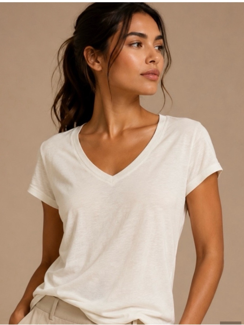 NWOT - J. CREW FACTORY ☀️ V-Neck Slub Tee